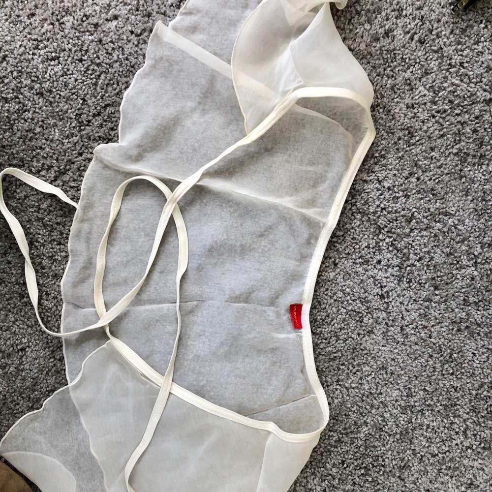 Beautiful Yumiko “Pat” short wrap georgette skirt